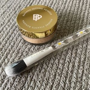 Banana Setting Powder and F.A.R.A.H. 828F Brush